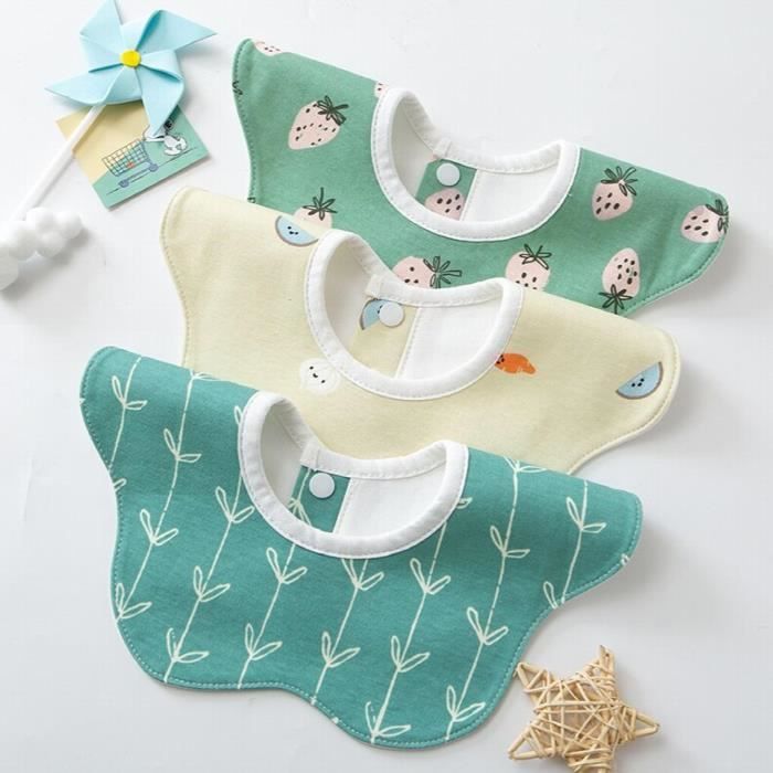 Happy Cherry Pack De 3 Bavoir Sans Manches Bébé Tablier Alimentation Enfant Etanches Peinture Blouse Enfant Tablier De Bavette Enfant Maternelle