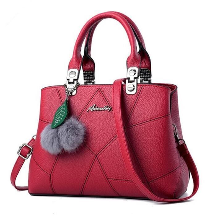 Sac Rouge Marque Sac de luxe rouge de marque qualité supérieure Sacs Sacs À Main Femmes ...
