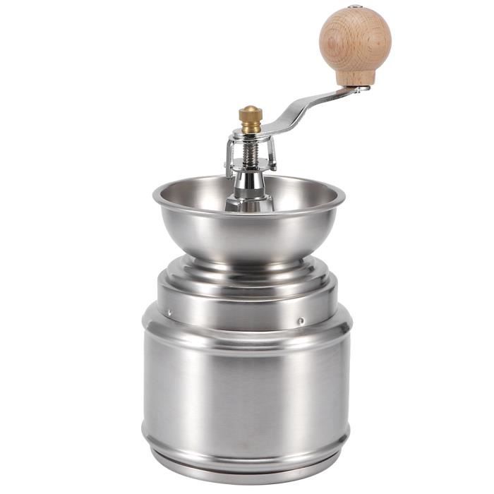 Moulin à Café Manuel Réglable - Broyeur Conique Céramique, 5 Niveaux De Mouture | Pour Espresso, Moka, Pour Over, French Press