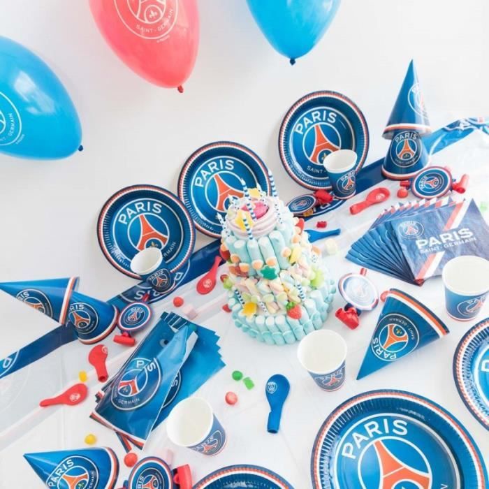 Mega Kit Anniversaire 12 Personnes Psg Football Dynastrib Cdiscount Maison Mega Kit Anniversaire 12 Personnes Psg Football Dynastrib Cdiscount Maison