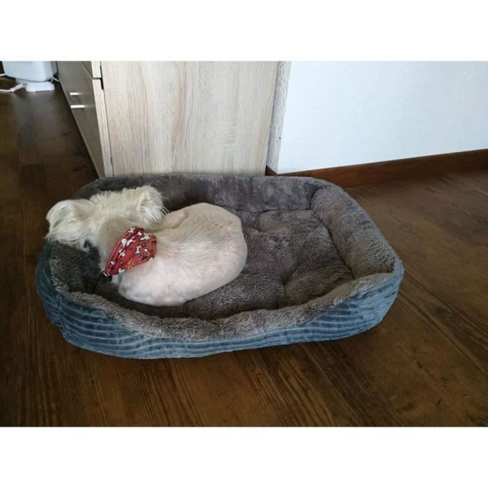 Comparer les prix de Gris XXL(90*70*15)CM Nouveau velours côtelé grand chien lit chiot canapé chat lit animal lh1020sddogmat54f