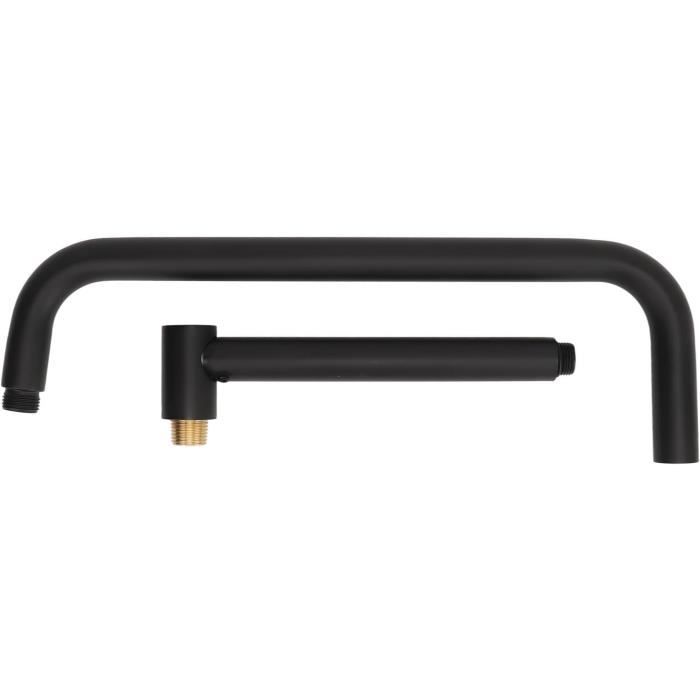 Bras De Douche Acier Inoxydable 38cm - Rallonge Pommeau - Montage Murale Easy