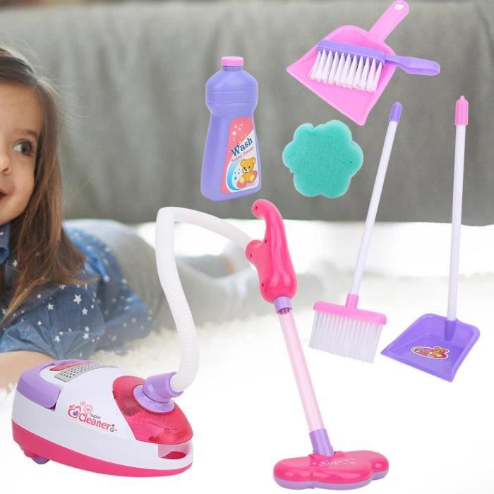 Mini Aspirateur Électrique Jouet Pour Enfants - Jouet De Ménage Coloré Avec Rotation Et Bulles, Idéal Pour Jeu De Rôle Interactif Dès 3 Ans