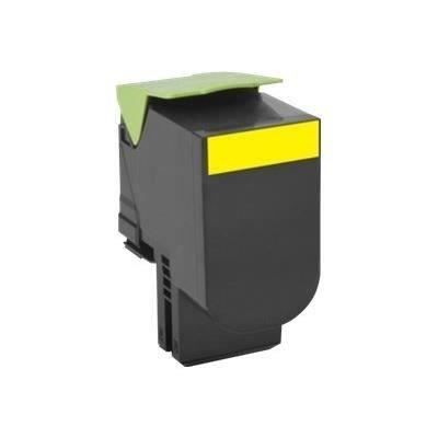 LEXMARK - 1 Cartouche de toner 802HYE - Capacité standard 3 000 pages - Jaune