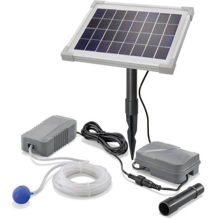 Kit pompe solaire bassin avec filtre Premium 2500L-50W - Cdiscount Jardin