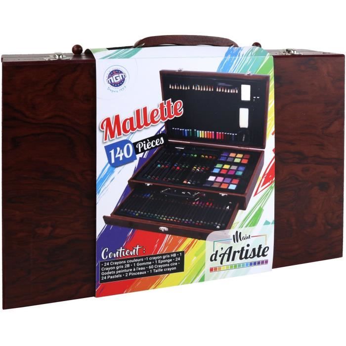 Froadp 168 pièces Kit de Peinture Professionnel Malette Comprenant Inclus Pastel Aquarelle Pigments Crayons et Materiel Dessin Ensemble d’Artiste