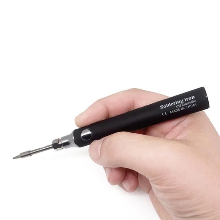 Kit Fer à Souder Sans Fil KKMOL - Rechargeable USB, Écran LCD, Température Réglable 330-450°C, Complet Avec Pâte à Souder Et Accessoires