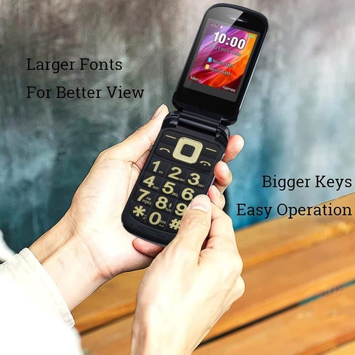 Téléphone Portable Secufone BX55 Pour Personnes âgées - Simple Et Robuste - Occasion