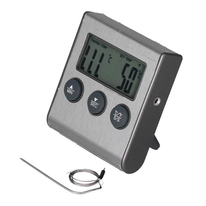 Thermomètre Barbecue Inoxydable 50-800°F - Sonde Grill Pour Viande Porc Bœuf Agneau Fumeur