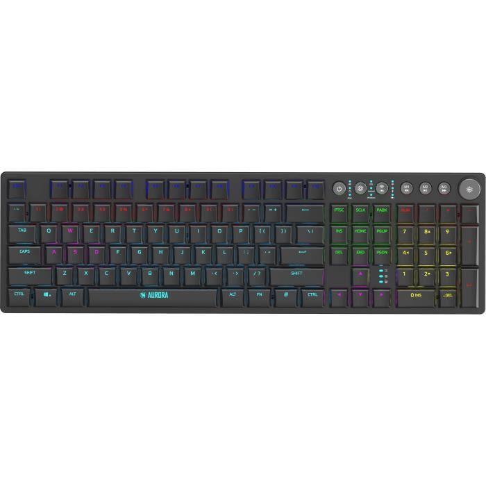 Clavier Gaming – Ibox – Aurora K-6 – Mécanique – Rétroéclairé RGB – Sans fil