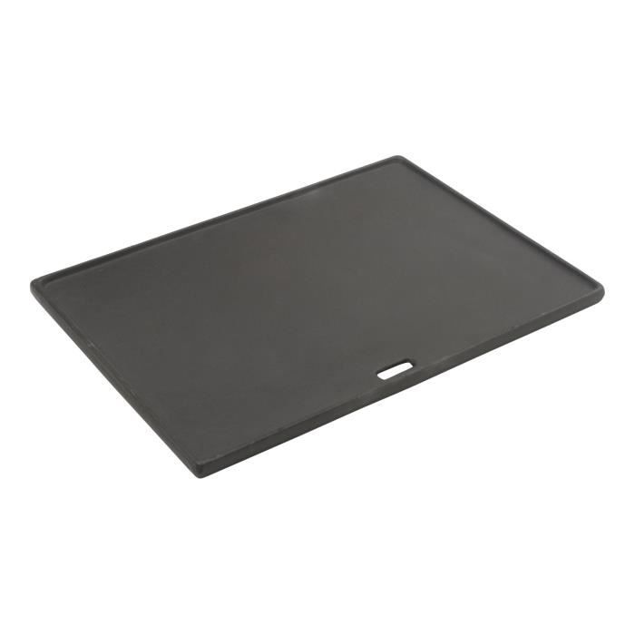 Plancha pour barbecue LANDMANN Triton 3 et 4 brûleurs en fonte noire - 45 x 33 cm