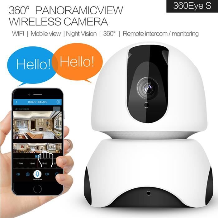 1080p Camera De Securite Camera De Surveillance Intelligente Wifi Interphone Bidirectionnel 1080p Pour Maison Bebe Animal Cdiscount Bricolage