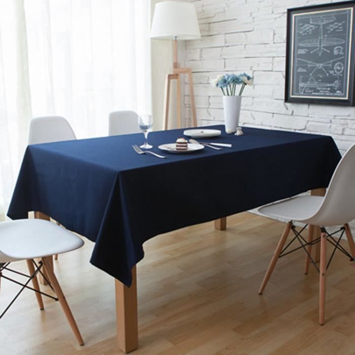 Nappe de Table Rectangulaire Anti-tache en Coton pour ...