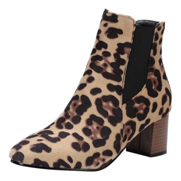 bottes leopard