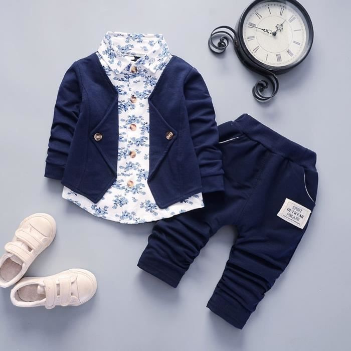 Bebe Puericulture Bebe Garcon Mariage Bapteme Formel Bow Smart Chemise Party Costume Tenue Smoking Set Technofroid