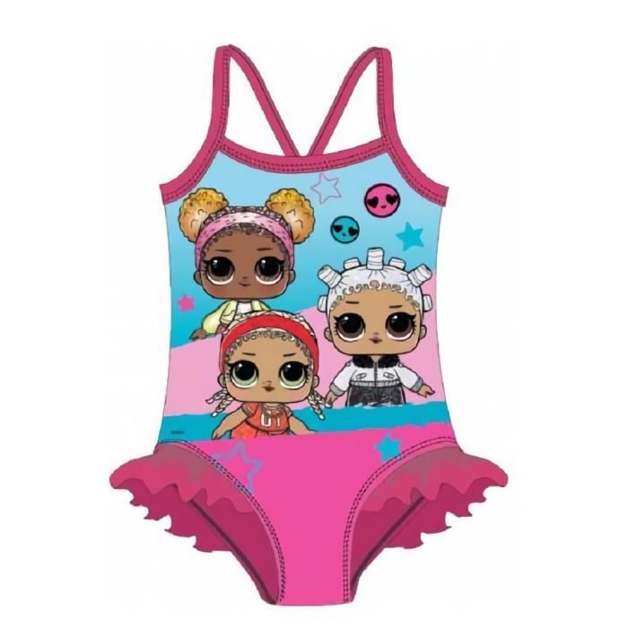 Maillot de bain Fille Lol Surprise maillot une pi ce Rose bleu