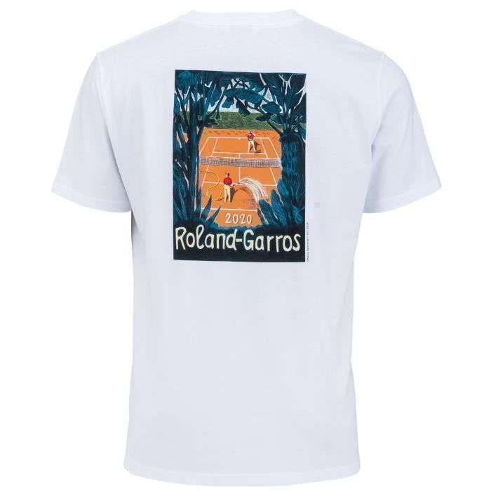 T-shirt - Roland Garros - Affiche 2020 - Coton - Manches courtes - Homme T-shirt - Roland Garros - Affiche 2020 - Coton - Manches courtes - Homme