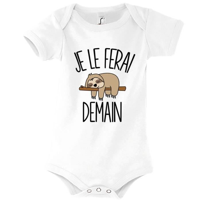 Body Bebe Paresseux Je Le Ferai Demain Bodies Collection Animaux Humour Mignon Planetee 3 6 Mois Blanc Cdiscount Pret A Porter Body Bebe Paresseux Je Le Ferai Demain Bodies Collection Animaux Humour Mignon Planetee 3 6 Mois Blanc Cdiscount Pret A Porter