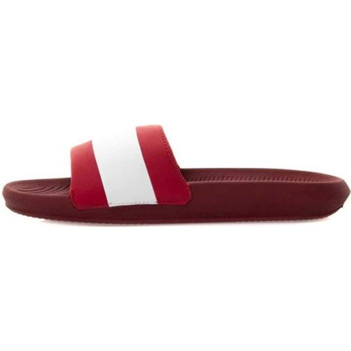 Claquette rouge lacoste sales