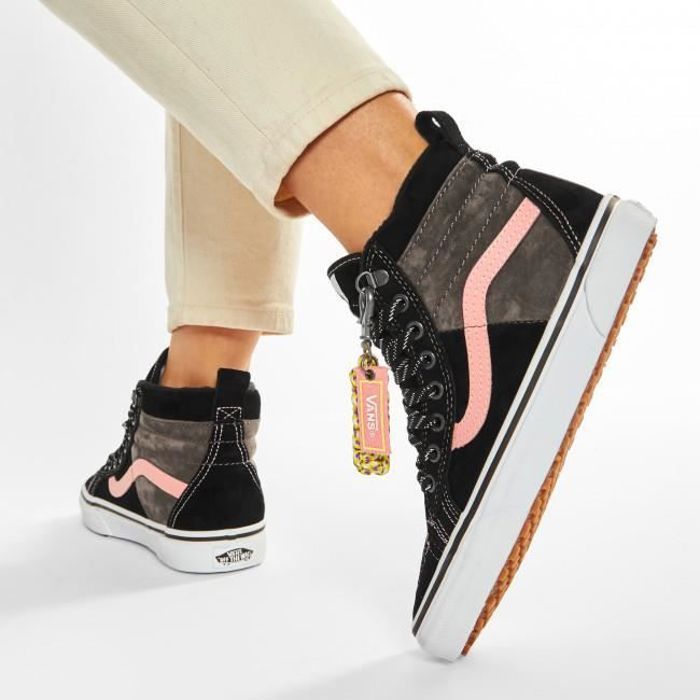 BASKET VANS SK8 HI 46 VN0A3DQ52UE1 NOIR/ROSE - Cdiscount Chaussures
