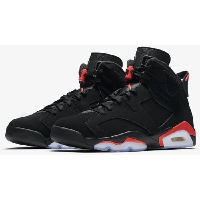Jordan retro 6 sales rouge et noir