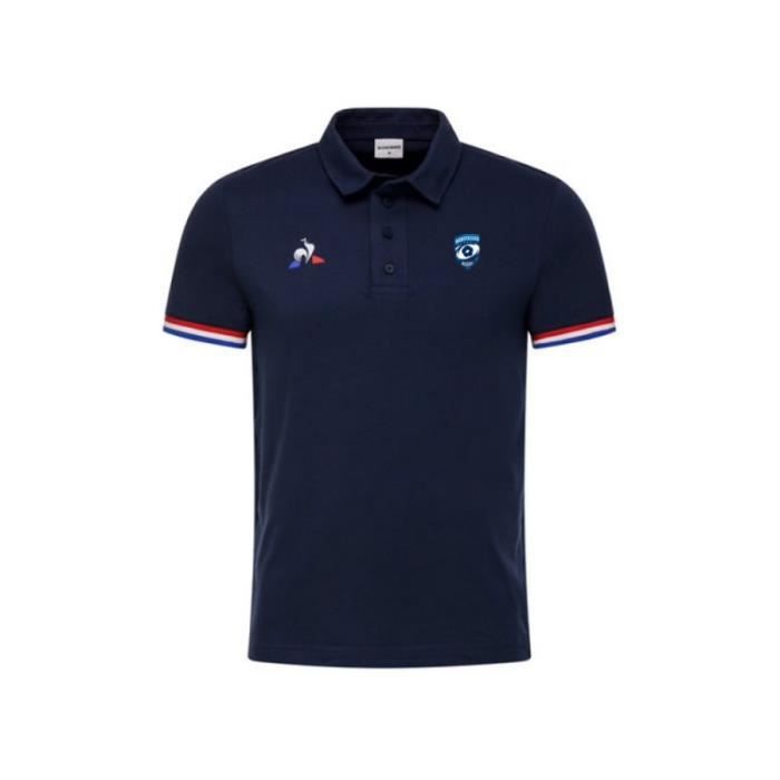 Polo le shop coq sportif bleu