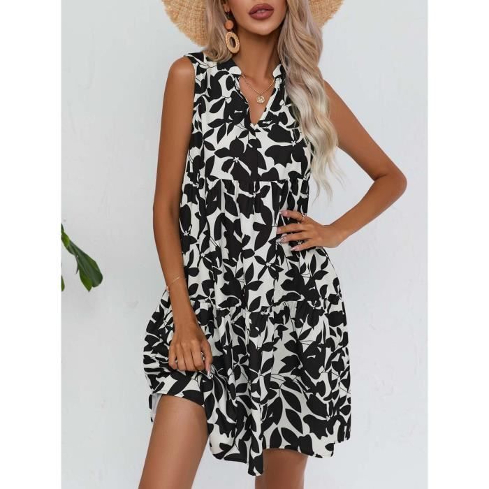 Robe ample imprimée hot sale