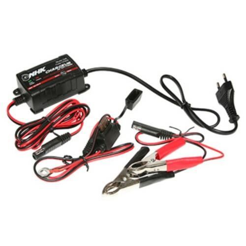 CHARGEUR DE BATTERIE AVEC MAINTIEN DE CHARGE NHK ONE AUTOMATIQUE 6V 12V 1000mA (POUR BATTERIES