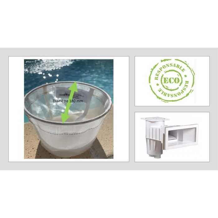 Cestello Skimmer Prefiltro Universale 2 In 1 Per Piscina – Compatibile Hayward, Astral, Waterair – Diametro 180mm, Prodotto In Francia - 3