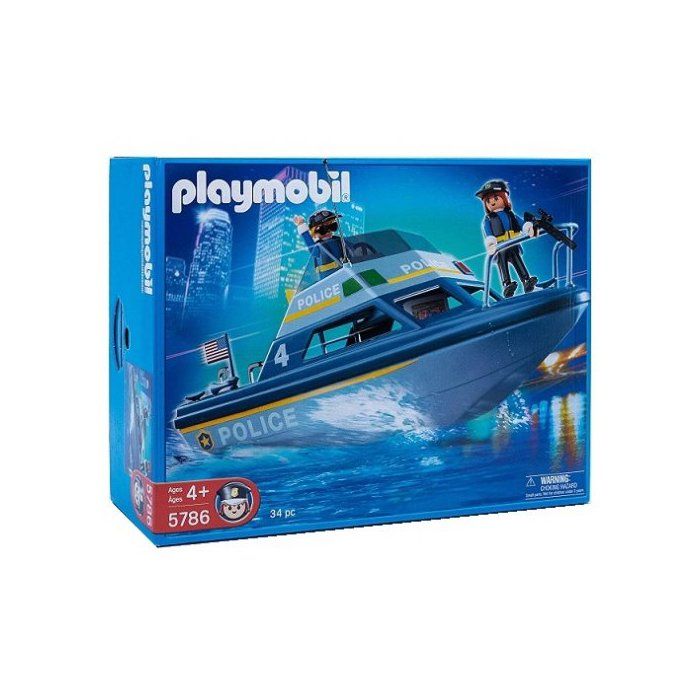 Bateau De Police Playmobil 5786 Vedette De Police - Jeux De Construction - Nouveaute