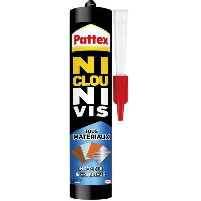 Colle de fixation & mastic détanchéité - Pattex - 390g - Haute qualité - Flexible - Intérieur/extérieur