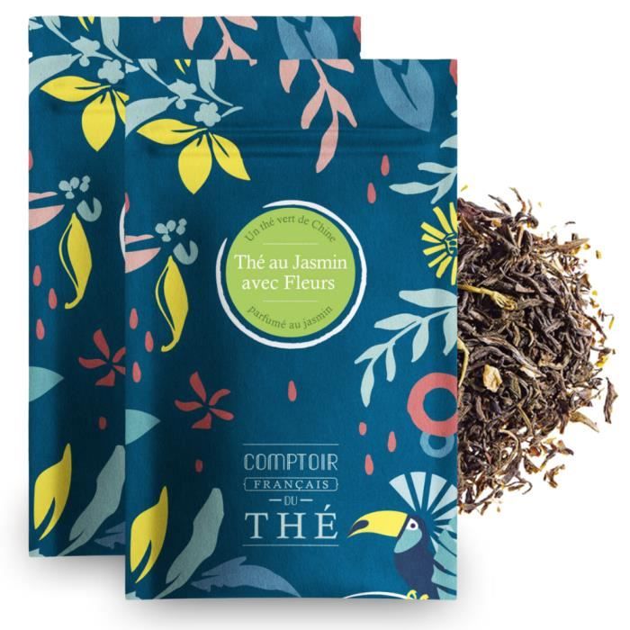 2x100g de Thé vert aromatisé au citron - Délicieux Chaud ou Glacé