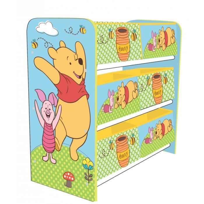 Rangement 6 Bacs Simples Turquoise Fille Garcon Porcinet Et Winnie Lourson Cdiscount Puericulture Eveil Bebe