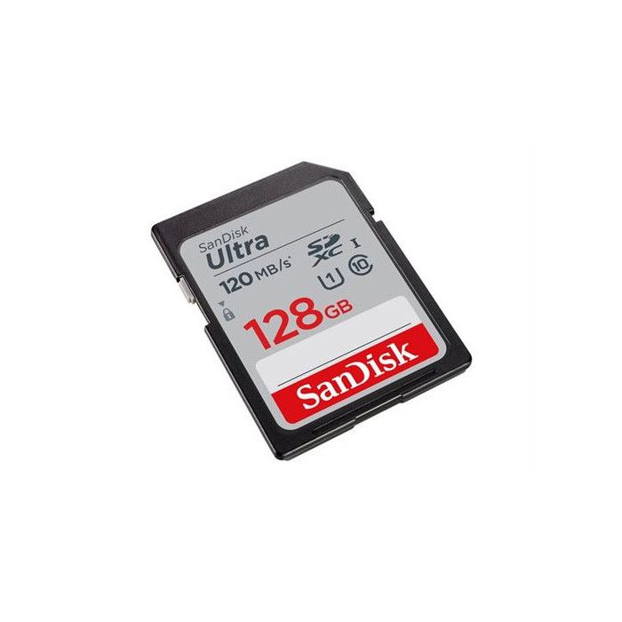 Carte mémoire SD SanDisk Ultra SDHC 128 Go Class 10 UHS-I Noir