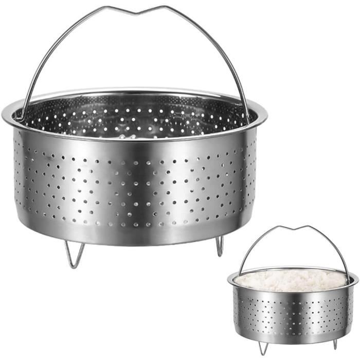 Pack De 6 Casseroles Vapeur Inox Profondes - Idéal Cuisine Professionnelle Ou Familiale, Taille 1/2 !