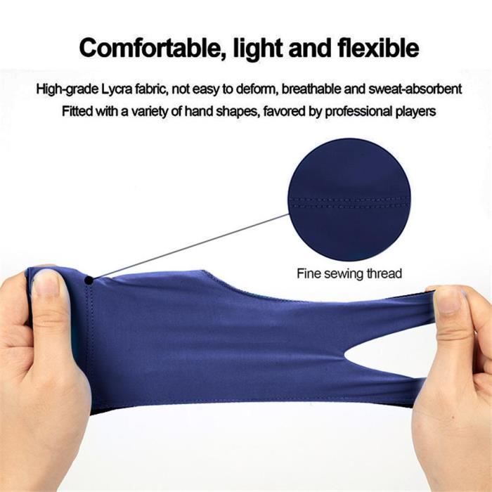 Lot De 2 Gants De Billard 3 Doigts Respirants - Précision Et Confort Pour Queue (Main Gauche)