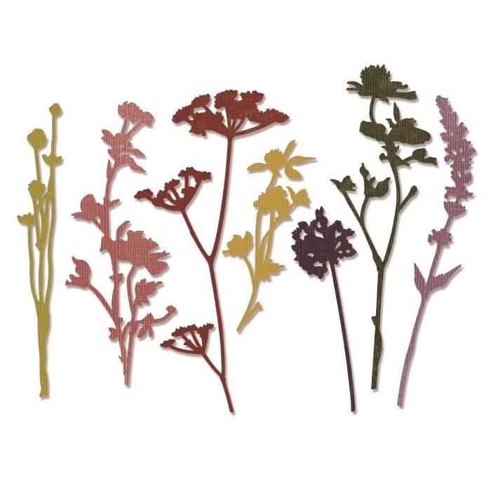 Matrices De Découpe Sizzix Thinlits Tulipe - Set De 8 Pièces - Pour Créations Papier 3D - Compatible Machines Sizzix Big Shot - 10