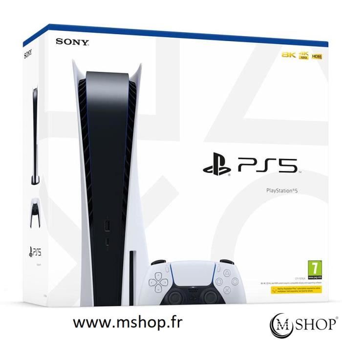 Console de salon - Sony - PlayStation 5 - 825 Go - Edition Standard - Blanc Reconditionné - Sony reconditionné disponible sur Cdiscount Seconde Vie