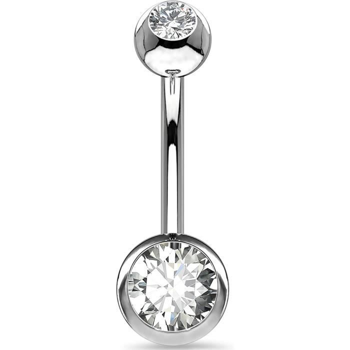 OUFER Body Piercing 6/8/10/12mm Goud Titanium 16G Labret