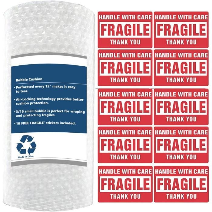 Rouleau De Papier Bulle 30 Cm X 10 M - Protection Emballage Pour Objets Fragiles - Marque Triplast