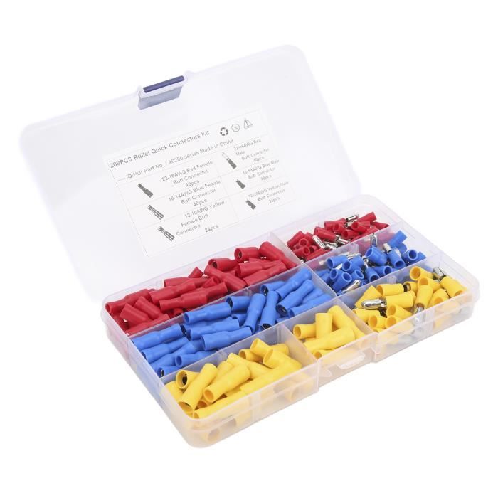 Kit Connecteurs électriques 660 Pièces - Cuivre Non Isolé - 22-10 AWG - Neuf - Marque Kuzavtye