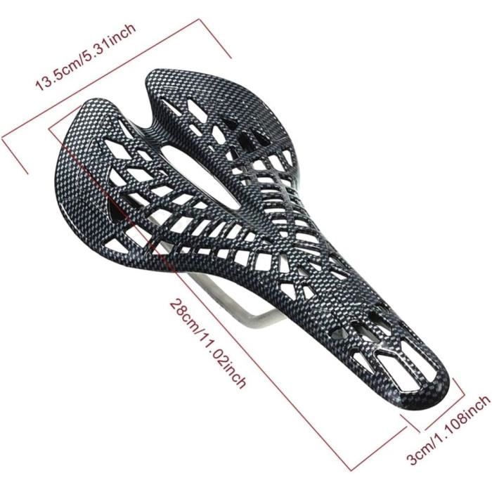 Selle Vélo Carbone Confortable - Route, VTT, Pliable - Universelle - Neuf