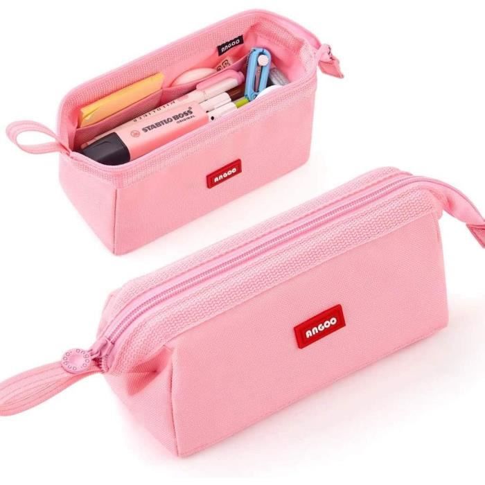 Trousse à Crayons Grande Capacité Otsyunc - 21x10.5x5 Cm, Fermeture éclair, Toile, Parfaite Pour école Et Maquillage - 11