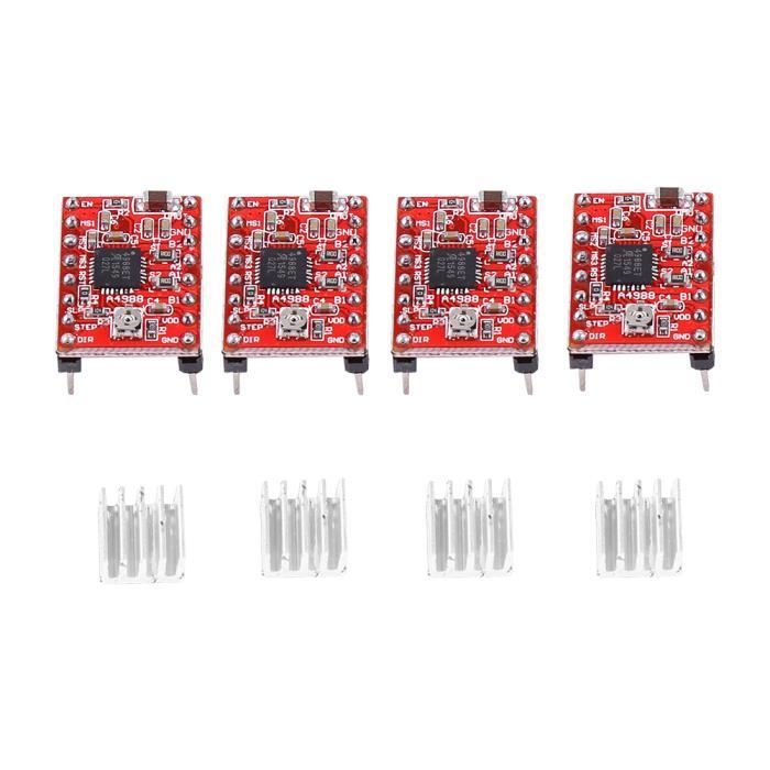 Carte Extension CNC V3.0 + 4 Drivers A4988 + Dissipateurs – Kit Graveur 3D & Imprimante 3D