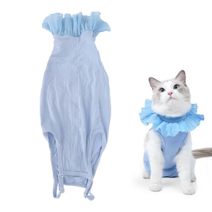 Combinaison de recuperation pour chat Costume de recuperation de chat queue decollete en dentelle reglable empecher de Abilityshop Cdiscount