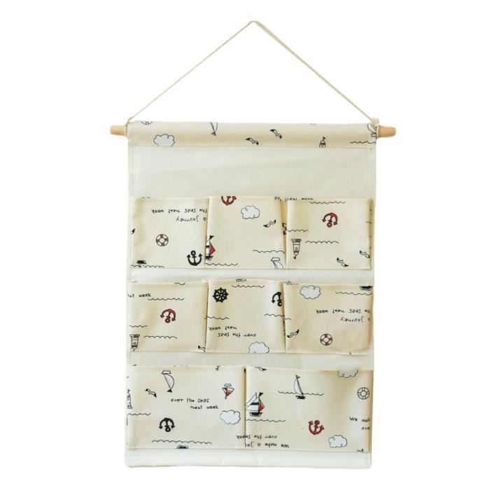 1 Pc Sac De Rangement Suspendu Decoration Murale Mural Recipient