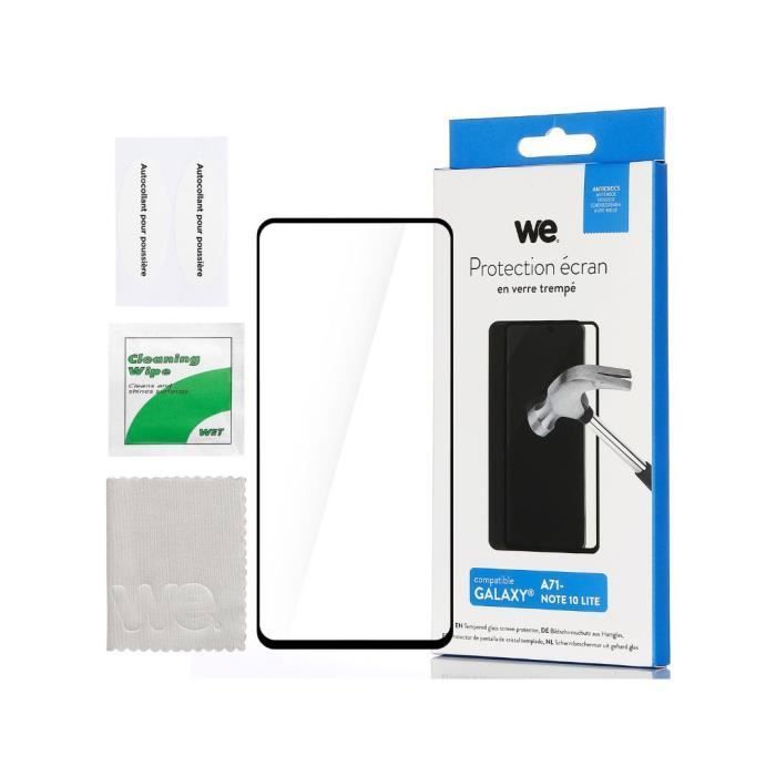 WE Verre Trempé pour [GALAXY A71] Film Protection Ecran Anti Rayures Anti Bulles d'Air Ultra Résistant Dureté 9H Glass