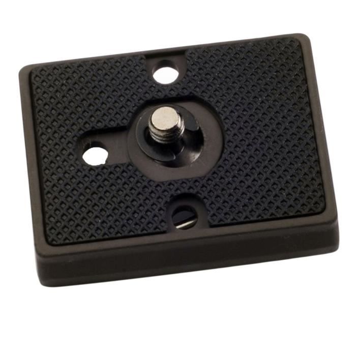 Plaque à Dégagement Rapide 1/4" Pour Rotules Manfrotto / Bogen (compatible RC2) - Lot De 2 - Alliage Aluminium Avec Tampon Caoutchouc