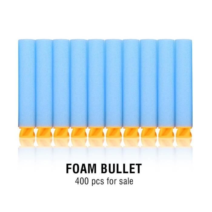 Lot de 400 fléchettes de Rechange Nerf - 7,2 cm - pour Pistolet Nerf N-Strike Elite Series - Fléchettes en Mousse de Rechange pour entraînement ( 400