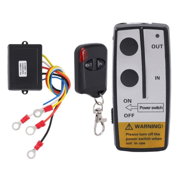 Récepteur Treuil Sans Fil RC - Compatible Voitures 1/10 SCX10, D90, D110 - Télécommande 20 M, Alimentation 6-12V